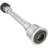 LDR 500 2184BK 360-Degree Swivel Aerator Hose for Kitchen Laundry and Bar Facuets, Chrome