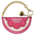AUTHENTIC COACH PINK FLOWER (Fuschia) COIN PURSE with KeyFob 40478