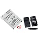eForCity 2 x EN-EL12 Replacement Battery + Battery Charger Compatible with Nikon Coolpix S8000/S800c Digital SLR Camera