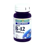 Nature's Bounty Sublingual Vitamin B12, 5000 mcg, 30 Tablets (Pack of 3)