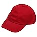 Youth Washed Chino Twill Cap-Red OSFM