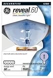 GE Lamps 42360 60-Watt G25 Reveal Globe, Clear, 6-Pack