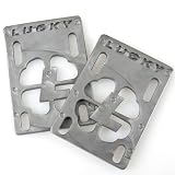 Lucky (Set of 2) Riser Pads - 1/8 inch - Silver