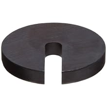 Slotted Washer, Case Hardened Steel, Black Oxide, Round Shape, USA Made