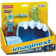  Mr. Freeze and Cave Batman Villians Exclusive - Imaginex Batman Vehicle Set