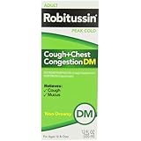 Robitussin Peak Cold Cough Plus Chest Congestion DM, 12-Ounce