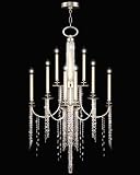 Fine Art 749440 Warm Silver Leaf Cascades Crystal 16 Light Chandelier from the Cascades Collection F