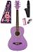 Bubble Shorts | Kids Shorts - Daisy Rock Debutante Jr. Miss Acoustic Short Scale Popsicle Purple Guitar Pack