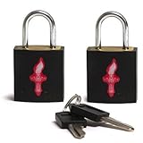 SAFE SKIES TSA Padlock TWIN - NEON BLACK