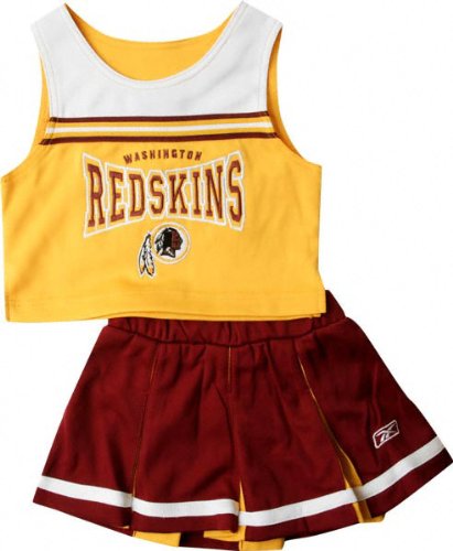 Washington Redskins Girl's 7-16 2-Pc Cheerleader Jumper - X-Large (16)
