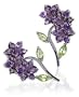 Fantastic .925 Sterling Silver Amethyst Peridot Topaz Flower Post Earrings