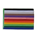 LianLe 12PCS Multicolor Puppy Kitten ID Velcro Collars Bands Soft, Adjustable Resusable 1cm*34cm