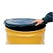 Vestil DC-TP-B Black Plastic Cover for 55 gallon Closed Steel Head Drum, Pack of 5