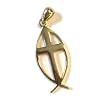 14 K solid Gold Messianic Pendant - Standard size (2 cm or 0.8 inches ) - Chain not included