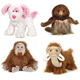 Webkinz Virtual Pets - Set of 4 August 2010 Releases (B. Owl, Orangutan, Wooly Mammoth & C Soda Pup)