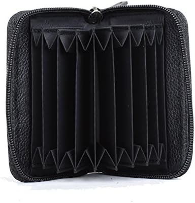 Xinyishi Men's Credit Card Bag Black Genuine Leather