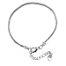 Starter Master Bracelet for Pandora, Troll, Biagi and Charmilia Style Beads - Removable Lobster Claw - Beads Won't Fall Off + 1-1/2" Extension Chain - Silver Tone Metal (8-1/2") (FB119)
