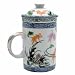 Tea Cup with Infuser and Lid - Nature with Koi Fish