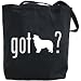 Canvas Tote Bag Black  Got Border Collie ?  Dog