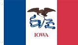 Allied Flag Outdoor Nylon State Flag, Iowa, 3-Foot by 5-Foot