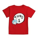 Bumkins Dr Seuss Thing 1/2 Classic Short Sleeve Toddler Tee Shirt