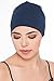 Deresina Men Sleep Cap Skull Caps Hats for Hair Loss (Denim - One Size)