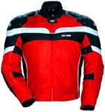 TOURMASTER/CORTECH GX-AIR MOTORCYCLE JACKET W/LEATHER RD/BK SIZE:XXL