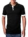 Ohoo Mens Slim Fit Short Sleeve Plain Polo Shirt in Pure Cotton
