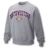 Northwestern Wildcats Adult Arch N'Ring Crewneck Sweatshirt