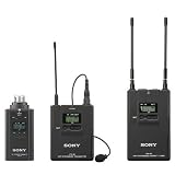 Sony UWPV6 Lavalier Microphone, Bodypack Transmitter, Plug-on Transmitter and Portable RX Wireless System, Operating on TV Channels 30 to 33