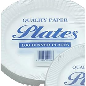 Paper plates 23cm Pack of 100