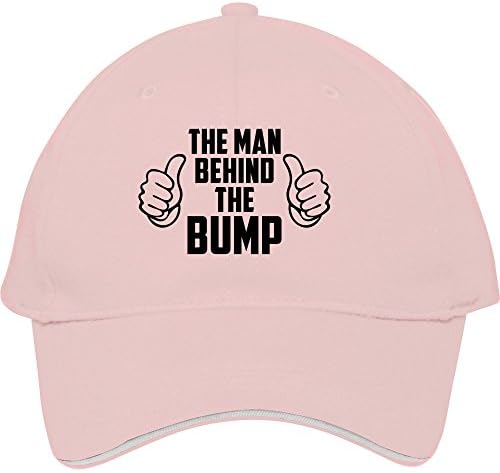 2015 New Male/female Fashion Adjustable Baseball Caps Snapback Hats The Man Behind The Bump Pink Cotton