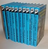 8 Hardcover Hardy Boy books, 1-10#: Tower Treasure, House on Cliff, Secret of Old Mill, Missing Chums, Hunting for Hidden Gold, Shore Road Mystery, Secret of Caves, Mystery of Cabin Island, Great Airport Mystery, What Happened at Midnight
