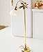 1/12 Dollhouse Miniature Self-control W/battery Gold Leaf LED Floor Lamp Light