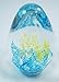 Tripact Inc M Design Art Handcraft Bubbling Blue and Yellow Coral in Egg Paperweight PW-633 [Kitchen]