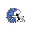 Helmet Cheek Glitter Decal 100-pk. - Blue