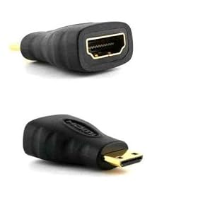 2Pcs mini hdmi Male to HDMI 1.4 Female adapter connector coupler for MP3 DC DV pad