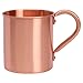 Mugs for Brew Moscow Mule Copper Mug, 15 Ounces of 100% Solid Copper with No Lining
