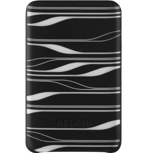 Belkin Laser-Etched Silicon Sleeve Case for iPod classic 6G (Black/White)