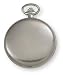 Avalon 17 Jewel Mechanical Skeleton Silver-tone Covered Pocket Watch with Chain, #4037S