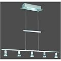 LED- Pendelleuchte, inkl. 5 Watt Power-LED, 3500K, chrom poliert, 5x3 W LED, Breite 90cm, h�henverstellbar, Trio, 329110506