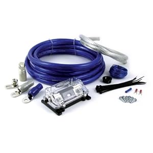 Tsunami AMP01BL 1/0 Gauge/3500 Watt Amplifier Install Kit (Blue)
