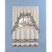 Country Cows Three Piece Cream Window Curtain Tier Set