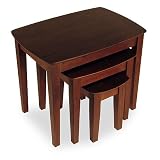 Antique 3 Piece Walnut Nesting Table