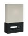 Lite Source LS-21039 Justus Table Lamp, Dark Brown with Off-White Fabric Shade