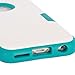 iPhone 6 Case, E LV iPhone 6S Case - SHOCK ABSORPTION / HIGH IMPACT RESISTANT Full Body Hybrid Armor Protection Defender Case Cover for Apple iPhone 6S / 6 with 1 Stylus and 1 Microfiber Cleaning Cloth - [WHITE/TURQUISE]