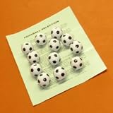 Soccer Black and White Dozen Foosballs w/ Report