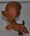 Dachshund #139 (Brown, Green Eyes,) Littlest Pet Shop (Retired) Collector Toy - LPS Collectible Replacement Single Figure - Loose (OOP Out of Package & Print)_s-3