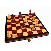 Small Magnetic Wooden Portable Chess Game Set