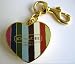 Coach Legacy Stripe Lip Gloss Charm for Bag
